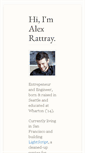 Mobile Screenshot of alexrattray.com
